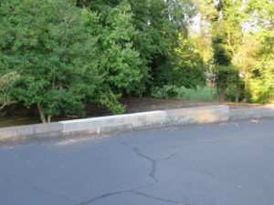 Upper Parking Lot Looking Down on Lower Lot